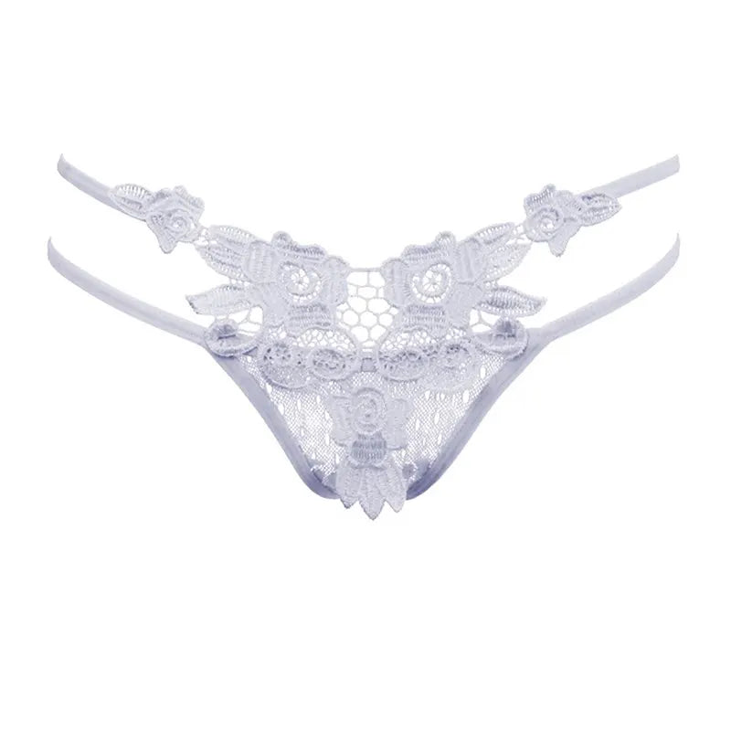 Women Sexy Thong Lace G String Transparent Panties Hollow Out Underwear See Though Thongs Womens Bragas Mujer Dessous