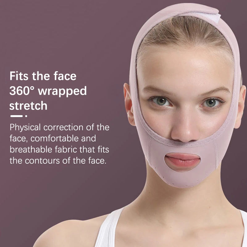 Reusable Face Slimming Bandage V Line Face Shaper Women Chin Cheek Lift Up Belt Facial Massage Strap Face Skin Care Beauty Tools