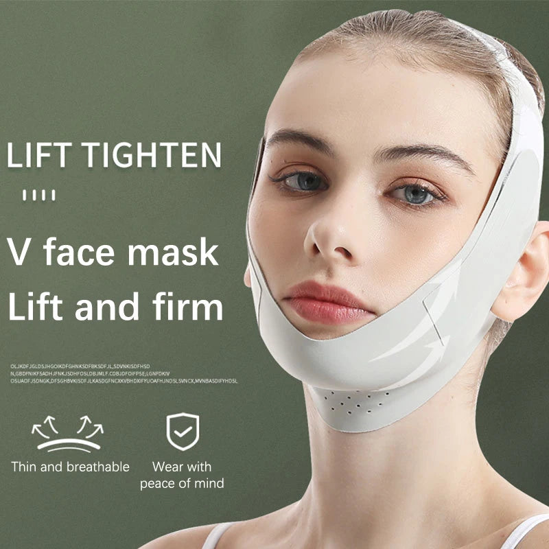 Reusable Face Slimming Bandage V Line Face Shaper Women Chin Cheek Lift Up Belt Facial Massage Strap Face Skin Care Beauty Tools