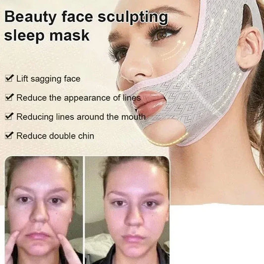 New Double Chin Reducer Chin Up Mask V Line Shaping Face Masks Face Sculpting Sleep Mask Facial Slimming Strap Face Lifting Belt